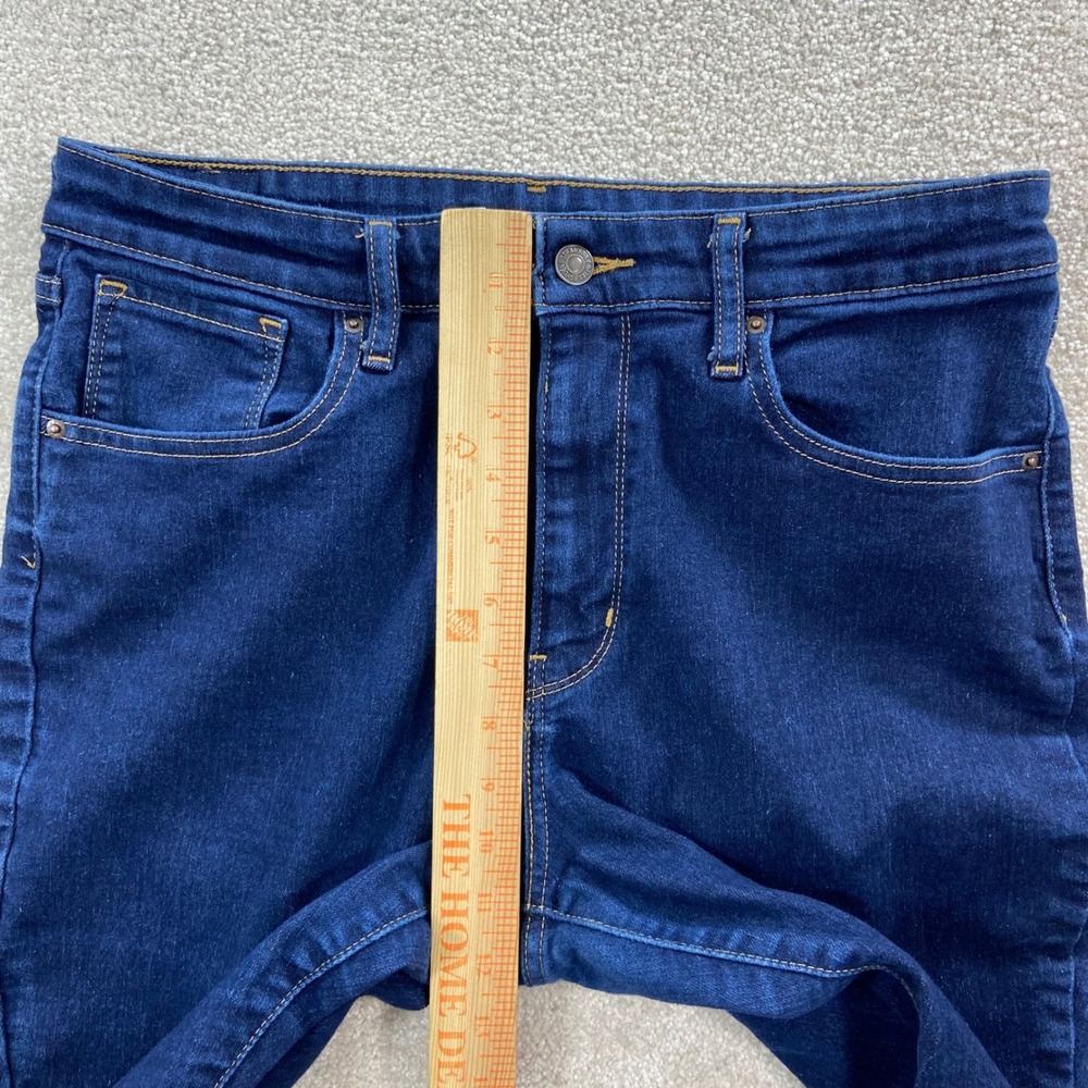 Levis 725 High Rise Bootcut Jeans Womens 32 Dark Blue Stretch Denim - Picture 8 of 11